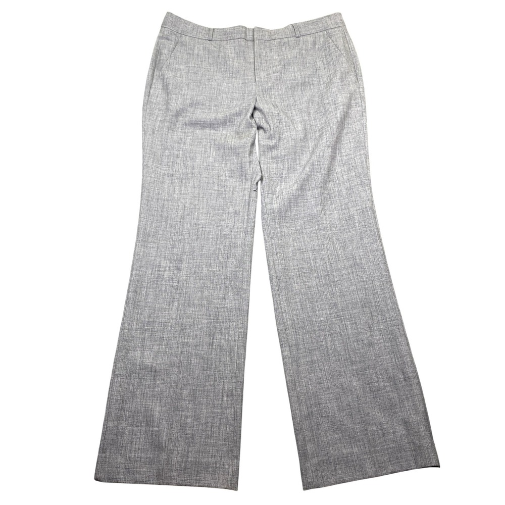 Banana Republic Logan Trouser Pants Womens 14 Fits 36" Gray Straight Fit NWT